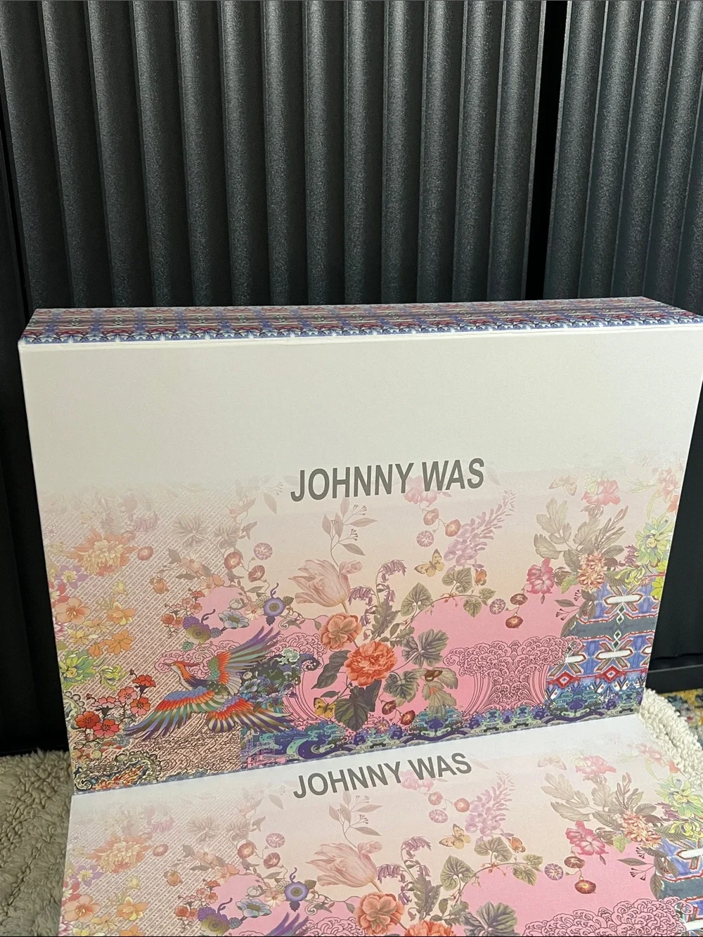 Johnny Was Set of 2 Magnetic Gift Box Keepsake Storage Display Boxes 14”x10”x3”